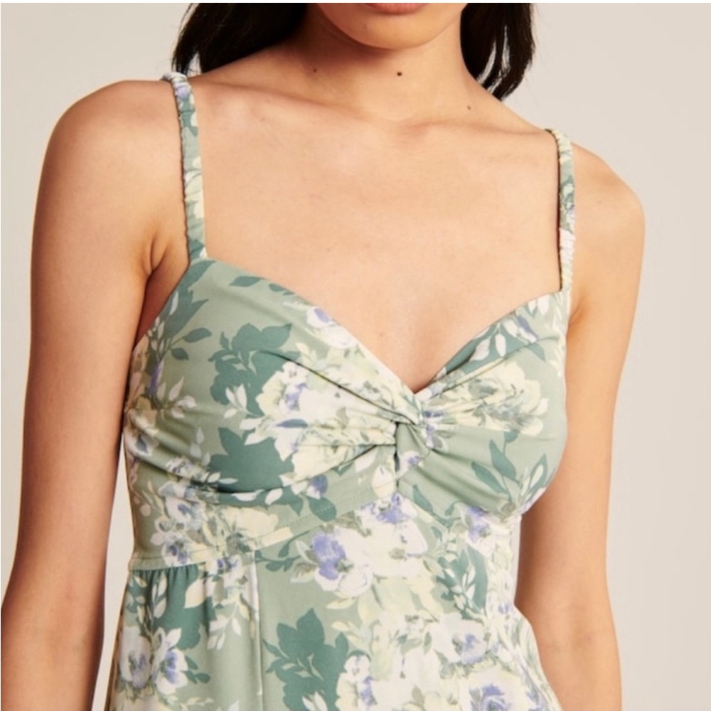 NWT Sage Green Floral Abercrombie & Fitch Dress